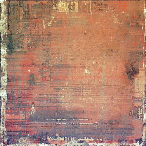 Grunge texture, may be used as background. With different color patterns: yellow (beige); brown; red (orange); black