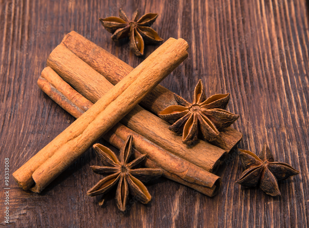 Cinnamone and anisetree Cinnamone and anisetree
