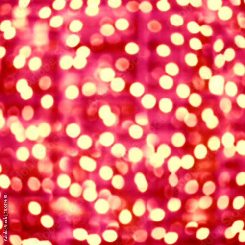 Abstract Disco Party red background. Sparkling bokeh with fracta photo