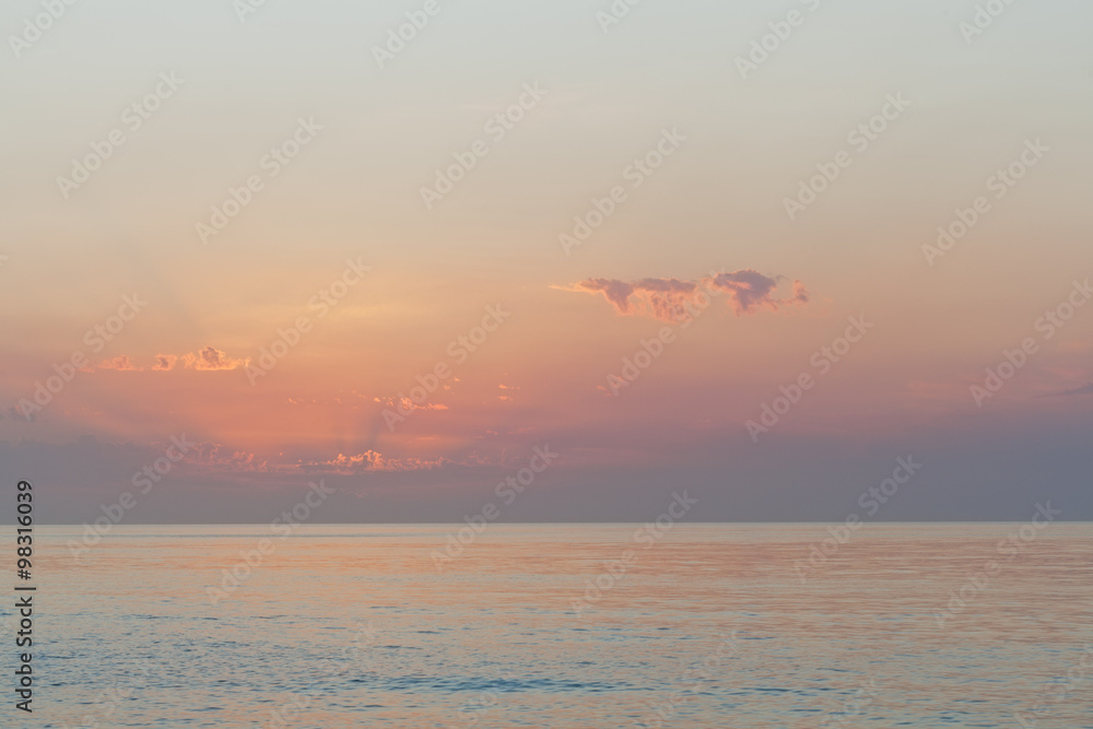 Pink sunset over Mornington Peninsula, Australia Pink sunset over Mornington Peninsula, Australia