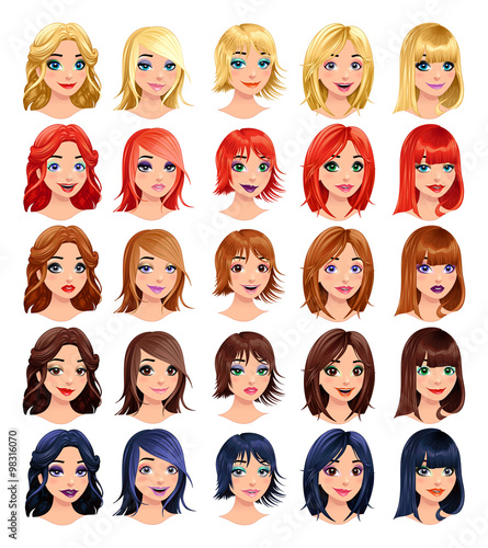 Fashion female avatars