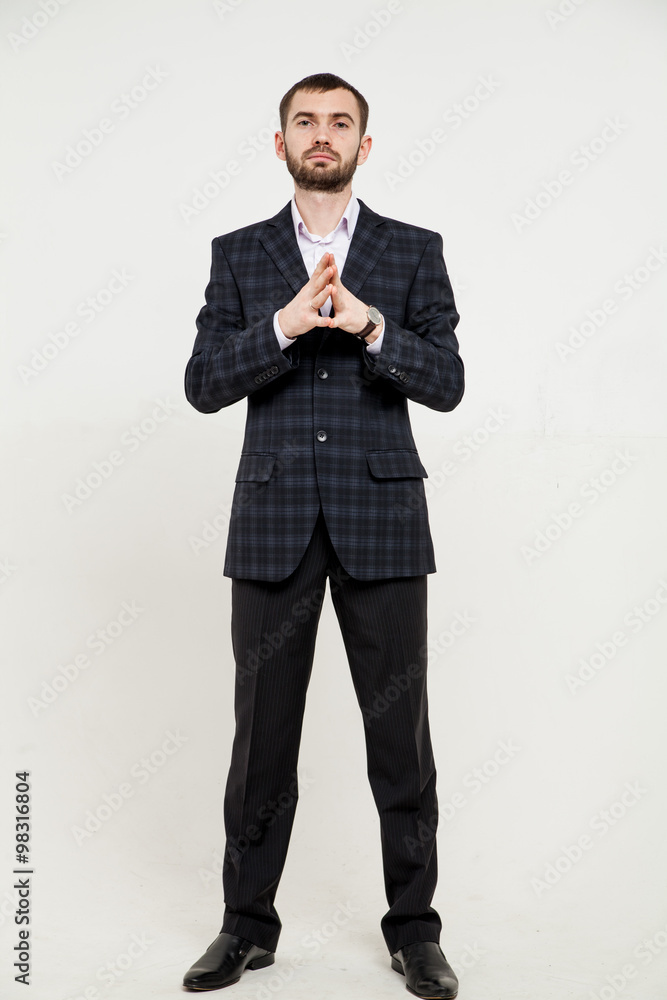 Portrait of a successful businessman on white Portrait of a successful businessman on white