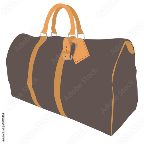 Sport bag ruksack, duffel bag, or sports luggage isolated on a white background