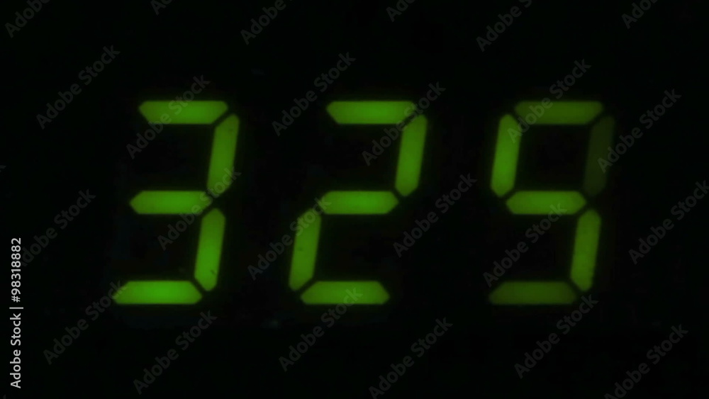 Digital led counter from three