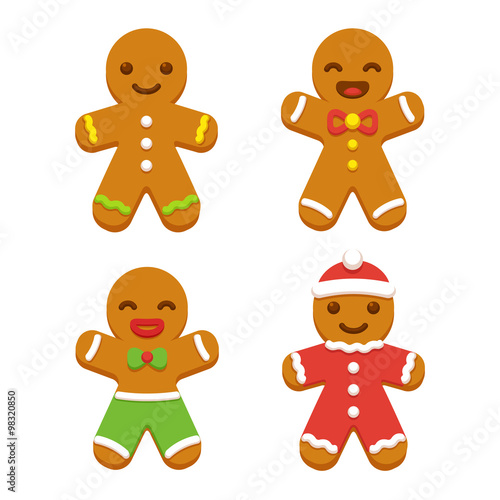 Gingerbread man cookie set