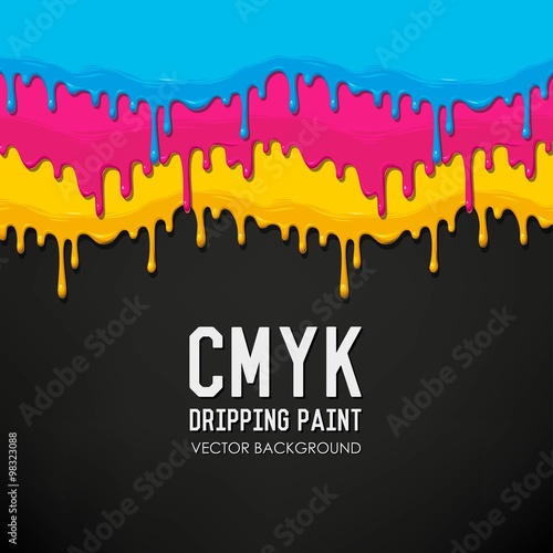 Dripping paint vector background