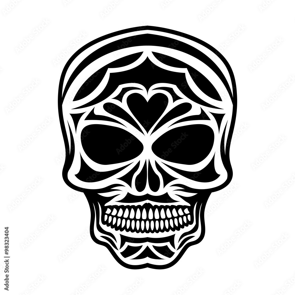 Fototapeta premium skull tribal