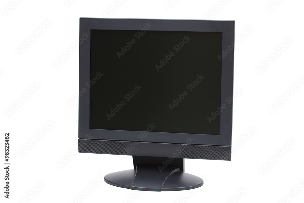 monitor on the white background monitor on the white background