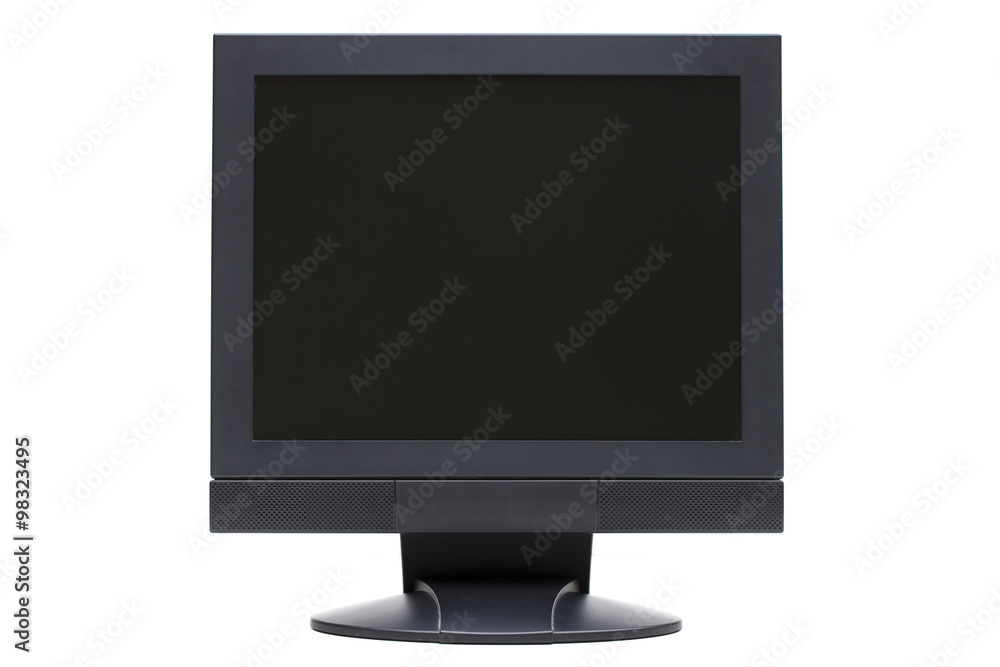 monitor on the white background monitor on the white background