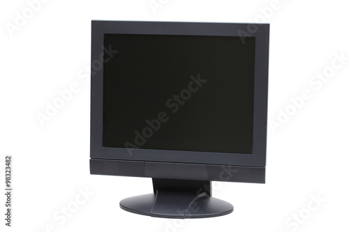 monitor on the white background