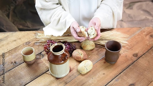 Jesus sharing Communion