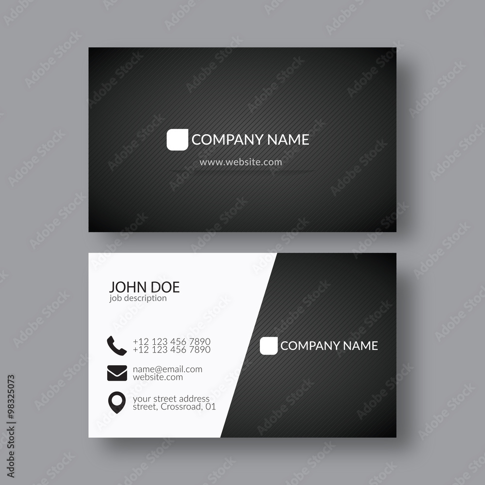 Abstract Elegant Business Card Template Abstract Elegant Business Card Template