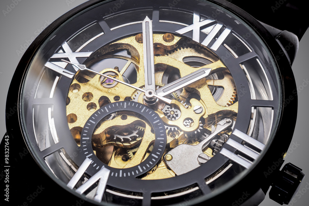 Obraz premium transparent dial wrist