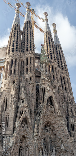 Sagrada Familia by Antoni Gaudi in Barcelona Spain