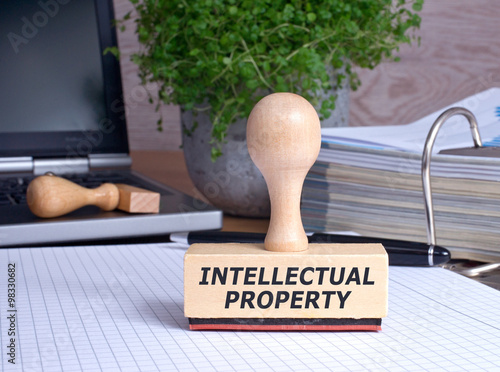 Wallpaper Mural Intellectual Property Stamp in the Office Torontodigital.ca