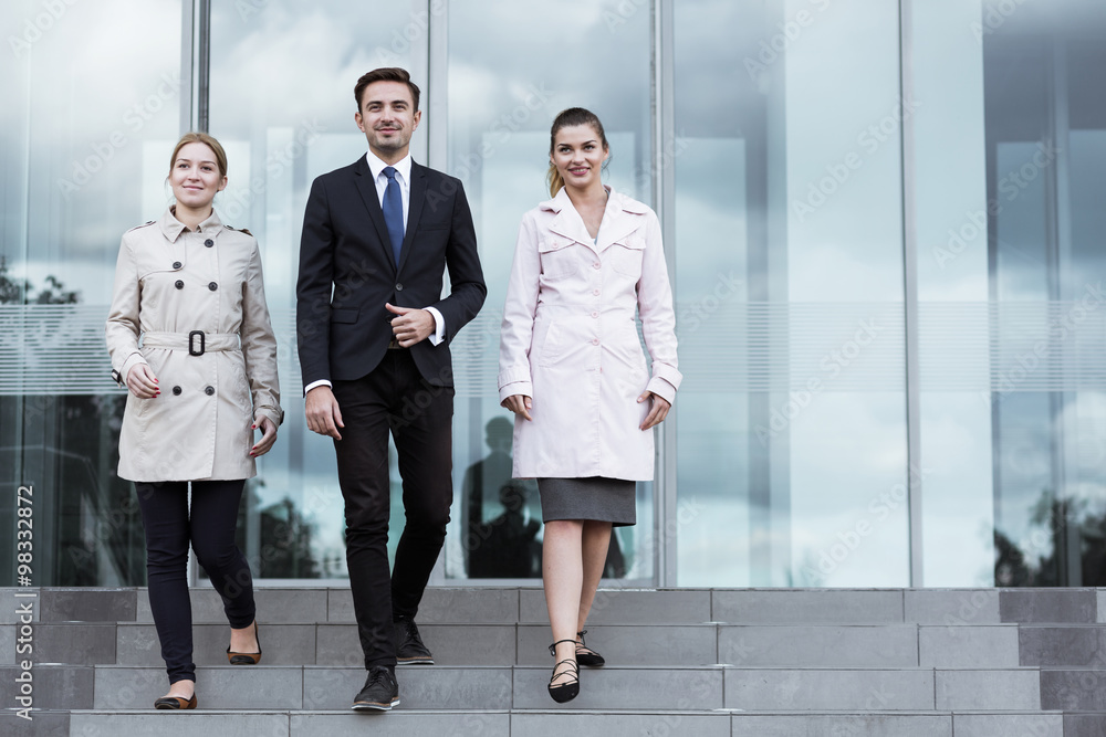 Powerful business team Powerful business team