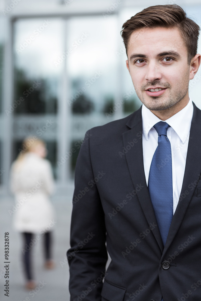 Office worker in the suit Office worker in the suit