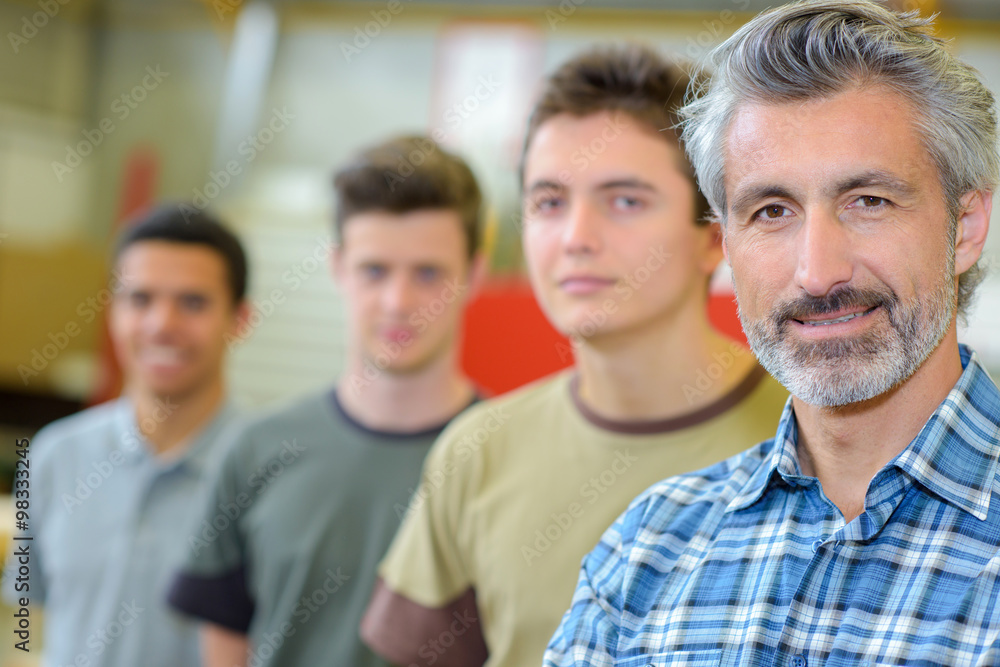 © auremar - teacher and students posing © auremar - teacher and students posing