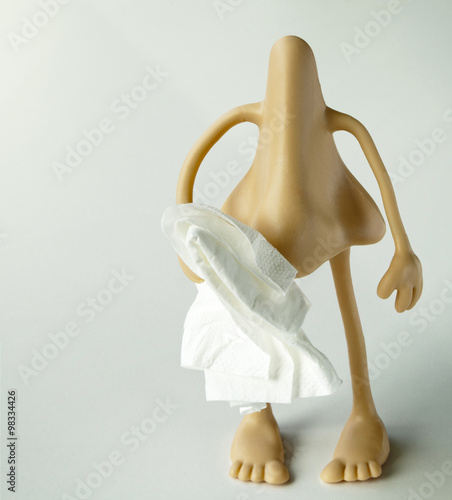 Plastic stuffy nose cleaning itself