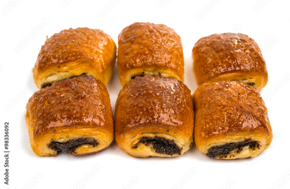 pastries filled with poppy and raisins