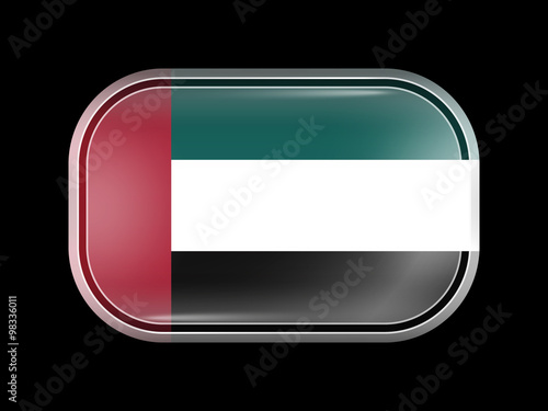 Flag of United Arab Emirates. Rectangular Shape with Rounded Cor Free Download Flag of United Arab Emirates. Rectangular Shape with Rounded Cor - GFXLoad