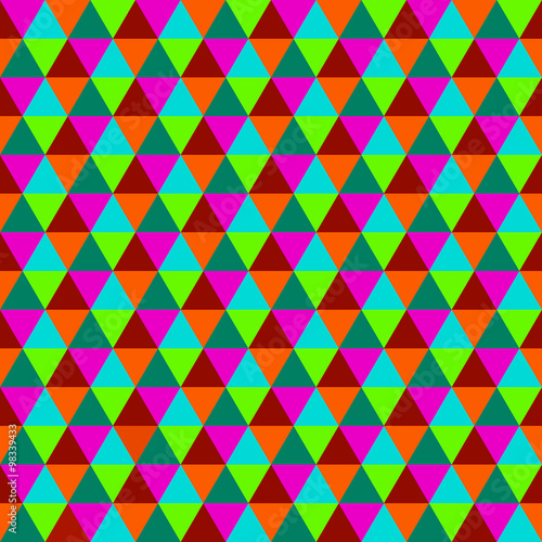 Abstract multicolored geometric seamless pattern