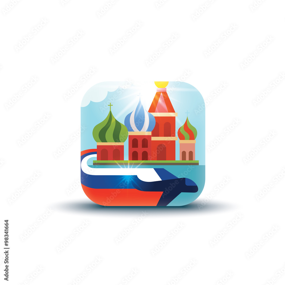 Fototapeta premium Moscow Travel App