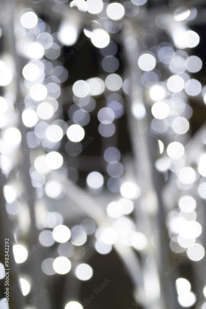 Obraz premium White circles on a dark background 