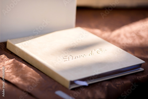 Tableau sur toile Livre d'or