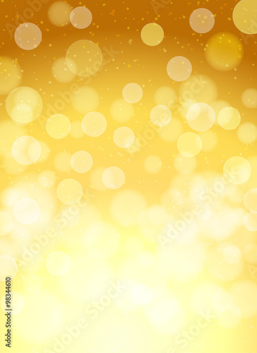 abstract golden vertical background with bokeh effects. vector i