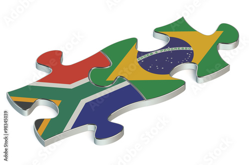 Brazil and South Africa puzzles from flags