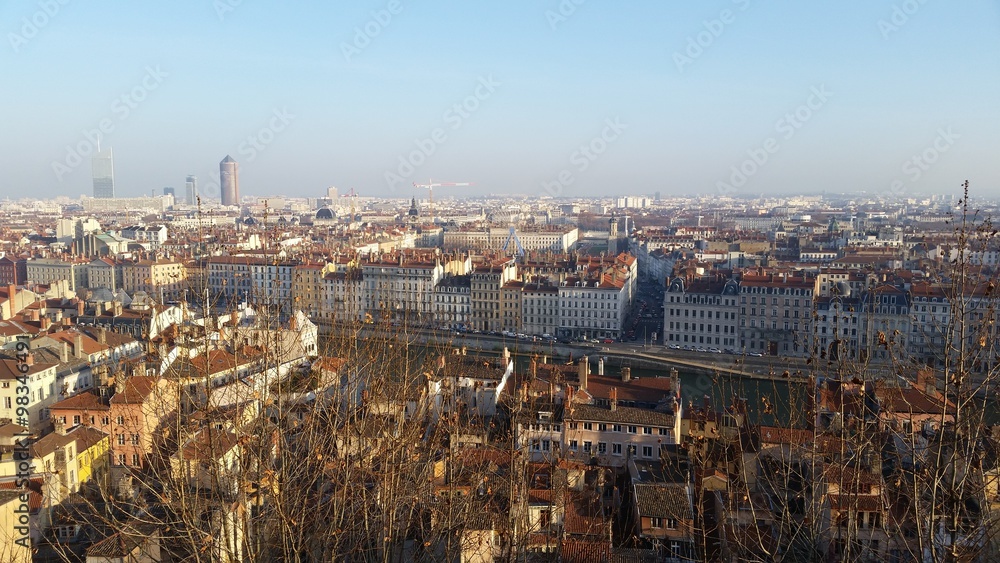 Vue panoramique de Lyon