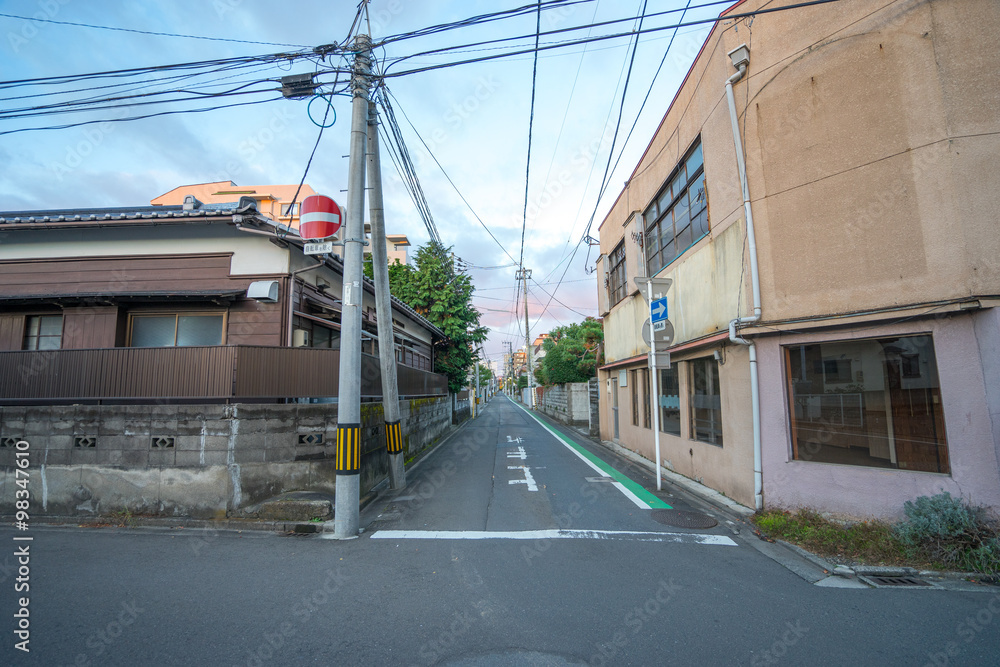 Local street of Sendai, Miyagi