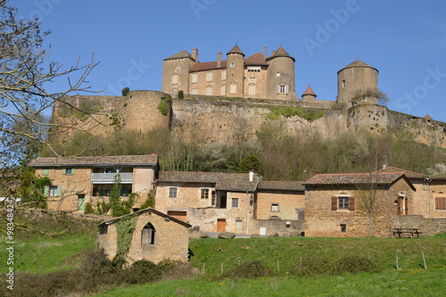 France, picturesque castle of Berze le Chatel in bourgogne photo