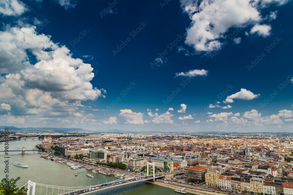 Fototapeta premium The Danube River runs through Budapest