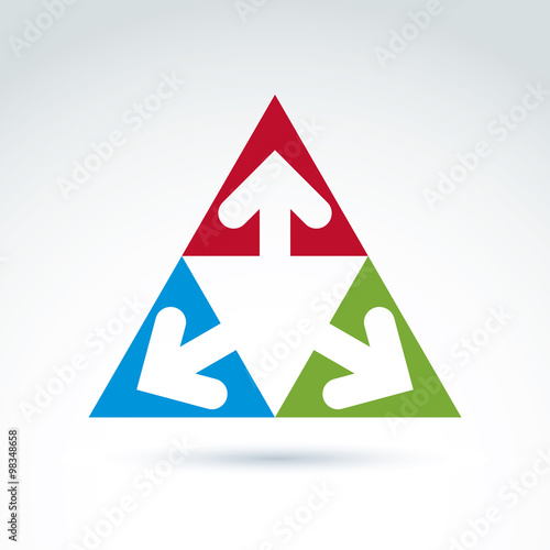 Vector abstract triangular ...
