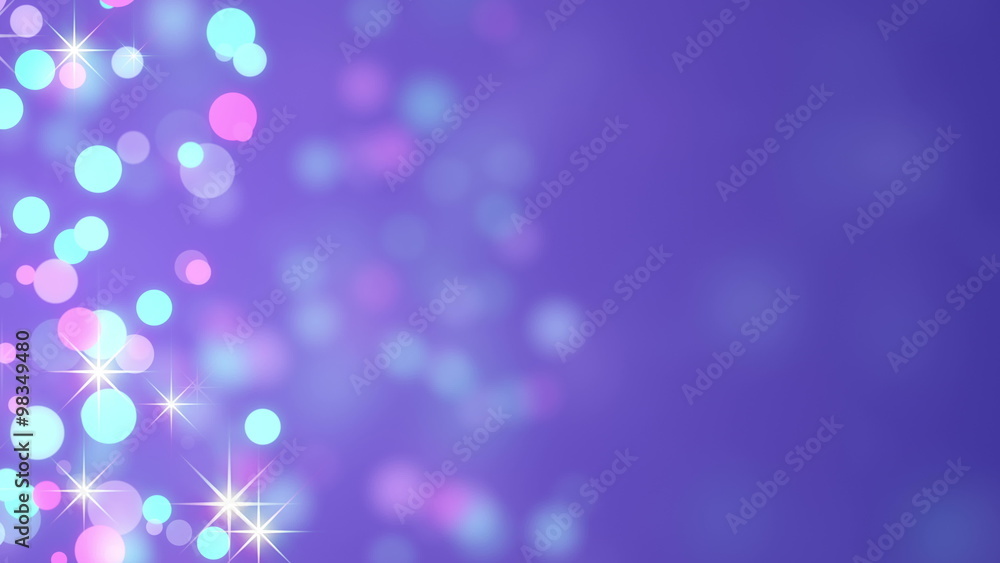 Bokeh circles loopable abstract background