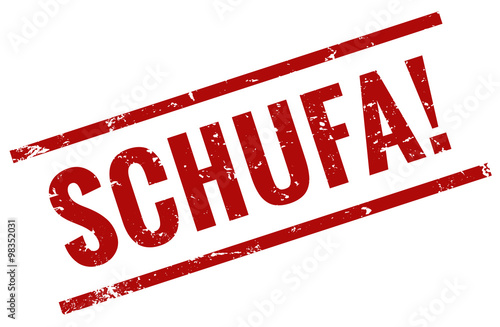 Schufa Stempel rot