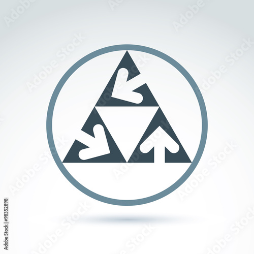 Vector abstract triangular ...