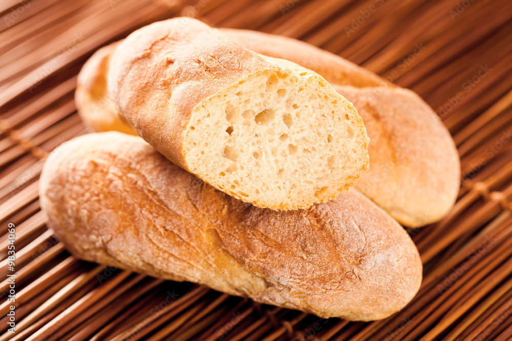 Homemade baguettes