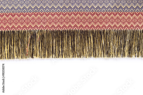 Colorful thai style silk handcraft texture and