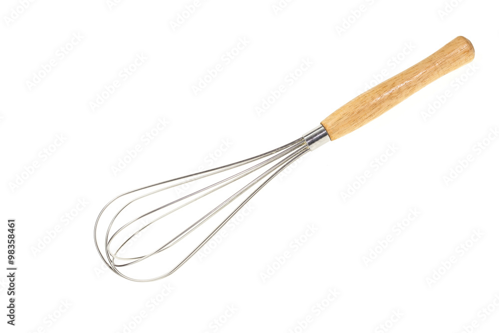 Stainless balloon whisk isolated on white Stainless balloon whisk isolated on white