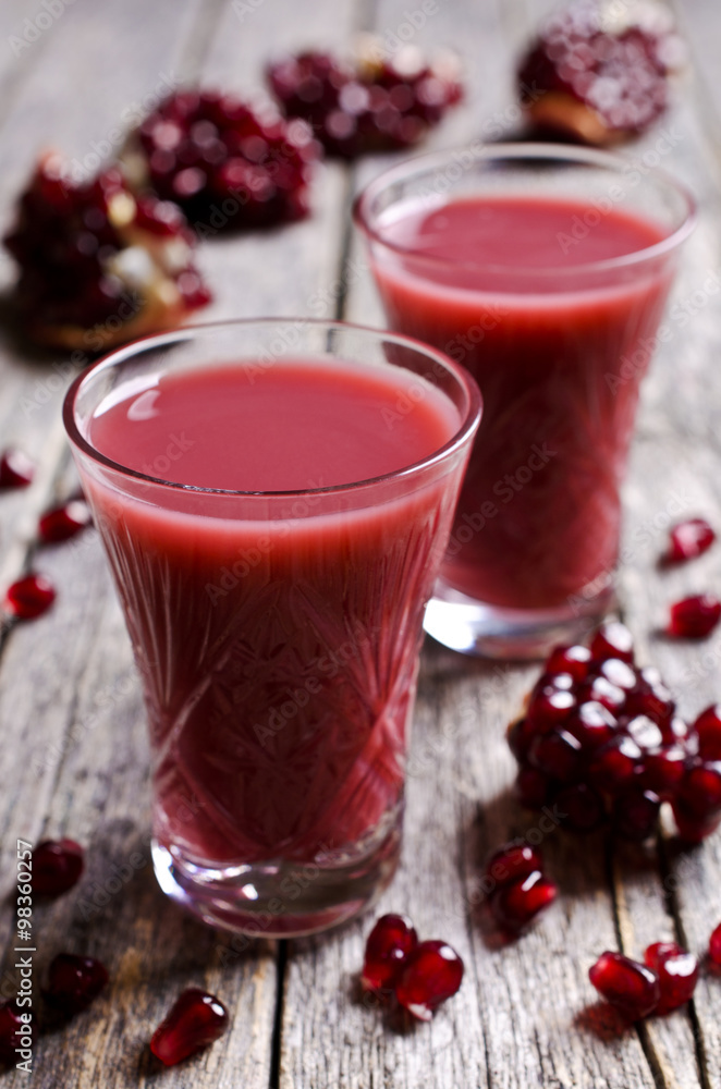 Pomegranate liqueur with cream Pomegranate liqueur with cream