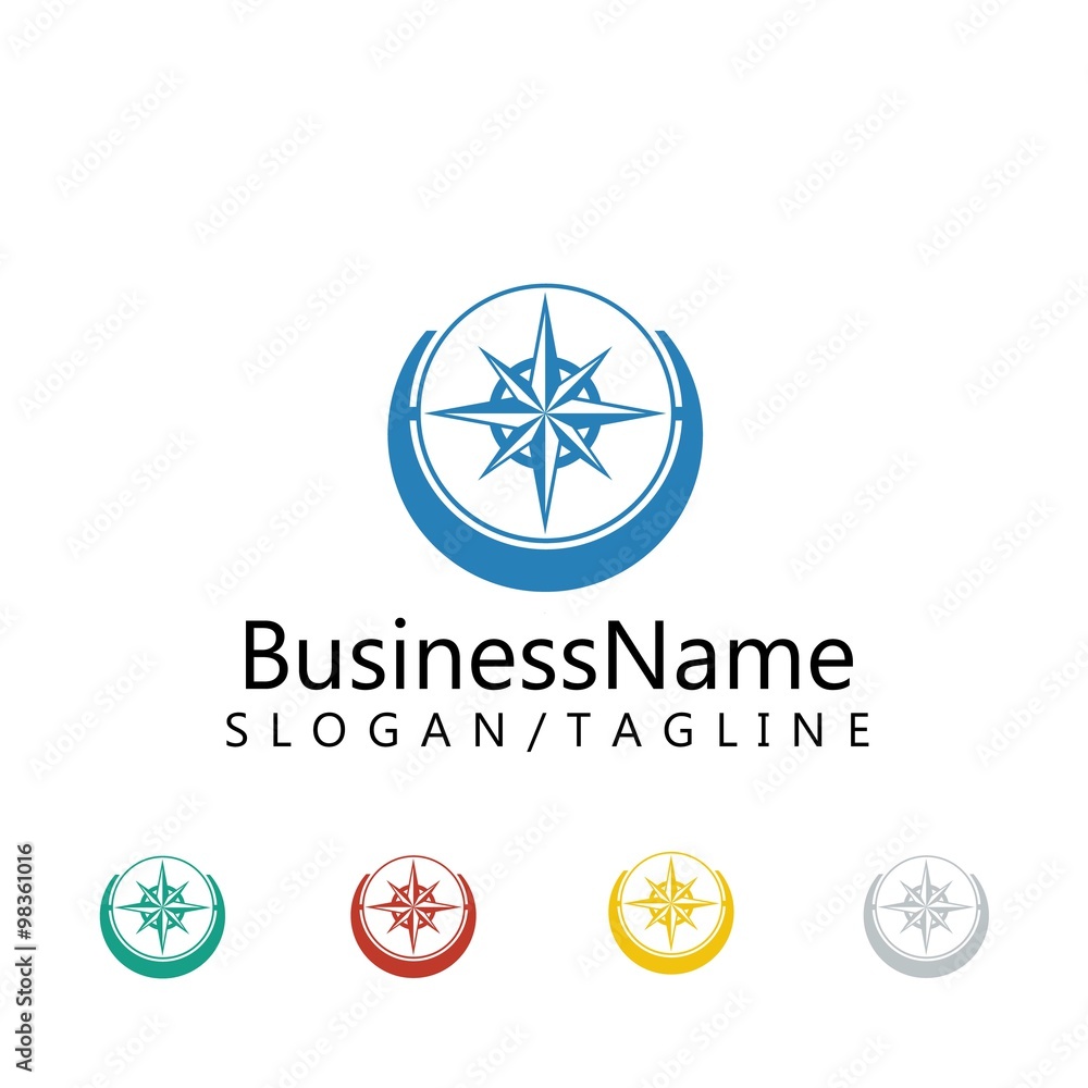 compass vector logo icon compass vector logo icon