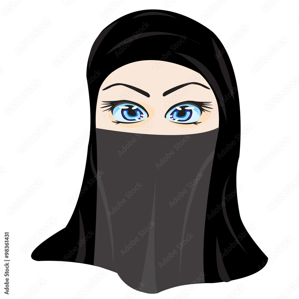 Making look younger girl in hijab Making look younger girl in hijab
