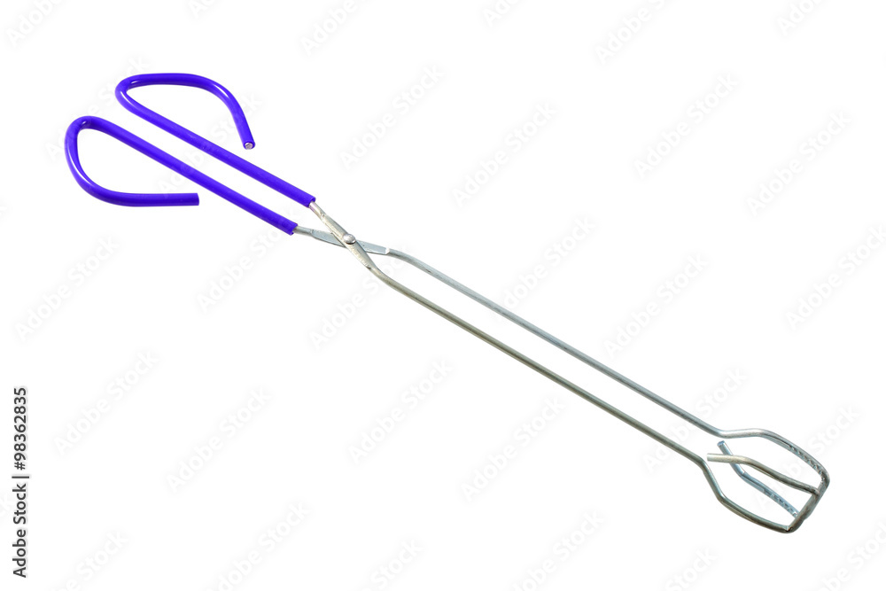 Long tongs isolated on white background Long tongs isolated on white background