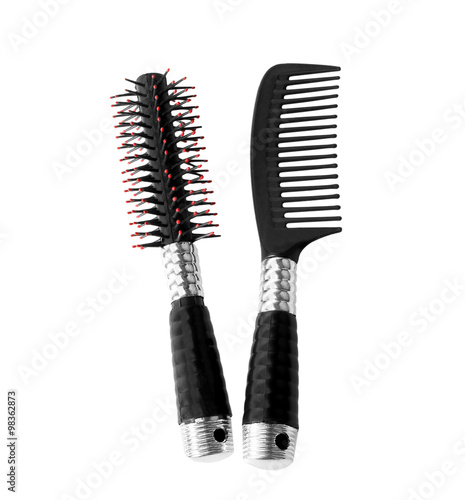 hair brush isolated on white background