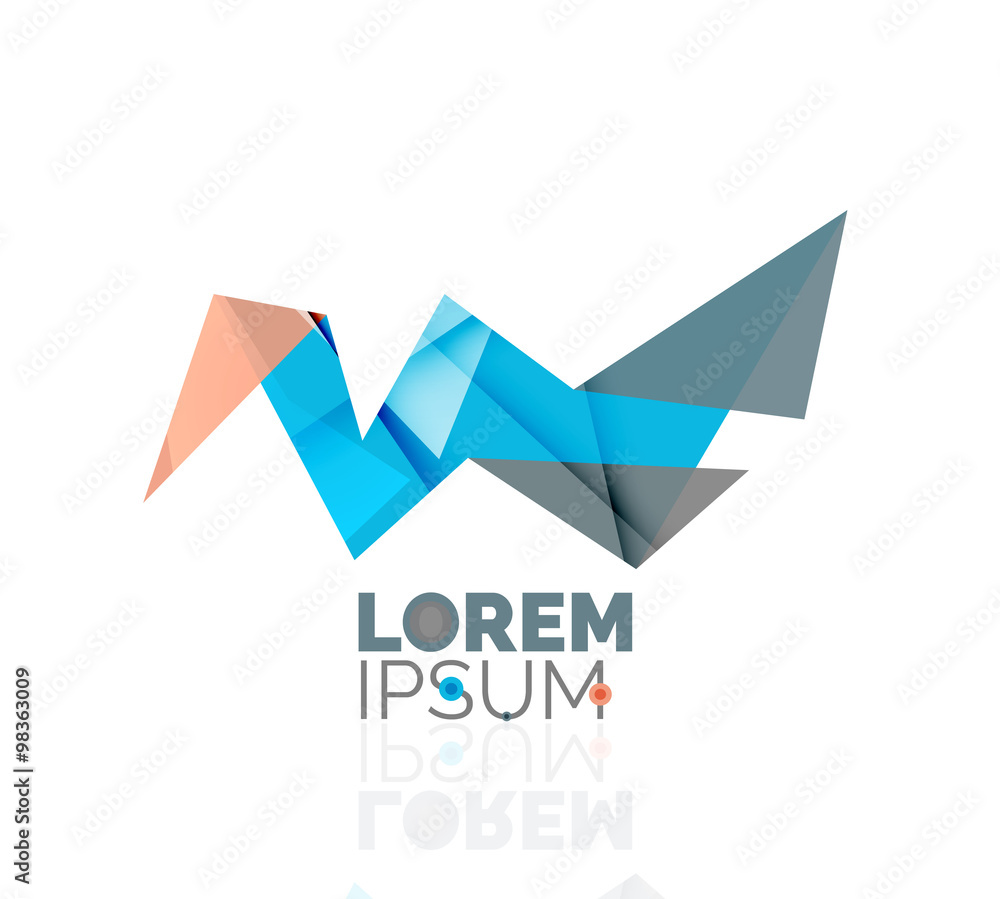 Logo, abstract geometric business icon Logo, abstract geometric business icon