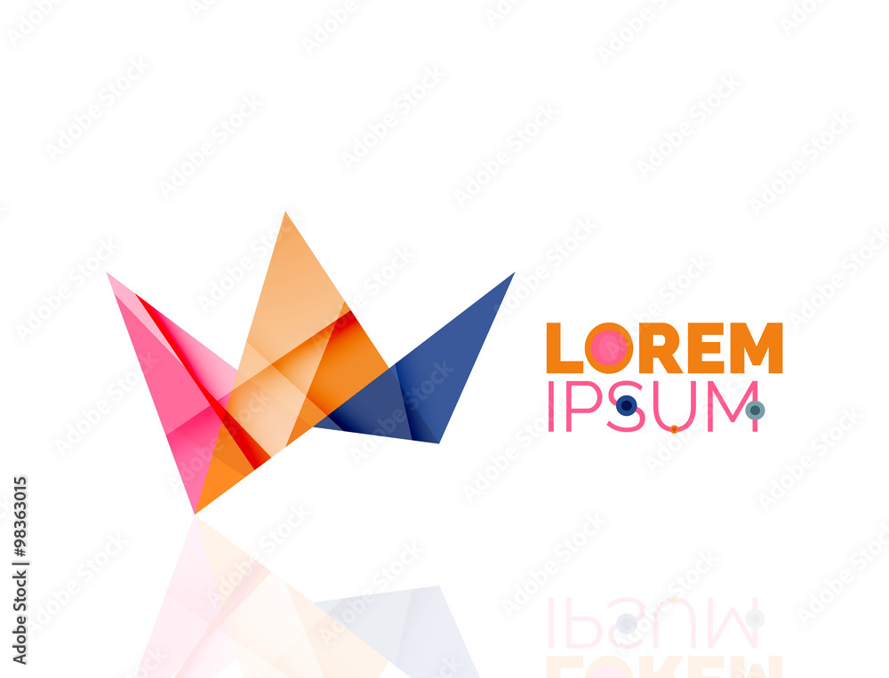Logo, abstract geometric business icon Logo, abstract geometric business icon
