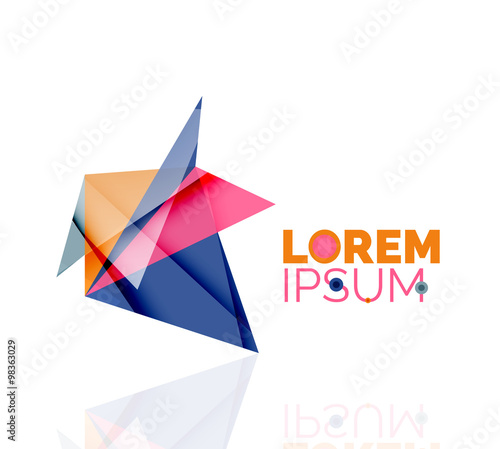Free Download Logo, abstract geometric business icon - GFXLoad